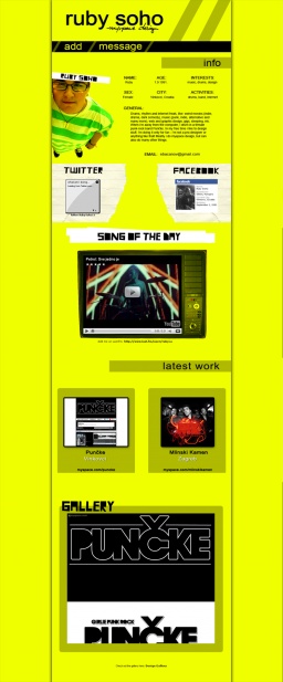 RubySoho - Myspace dizajn - rubysoho