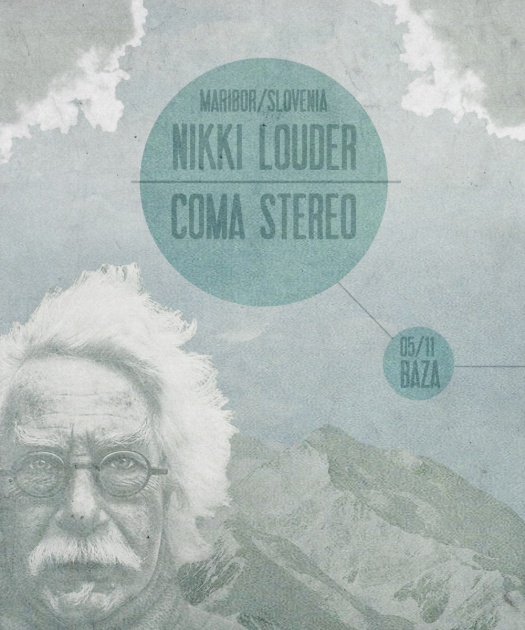 RubySoho - NikkiLouder i ComaStereo plakat za koncert