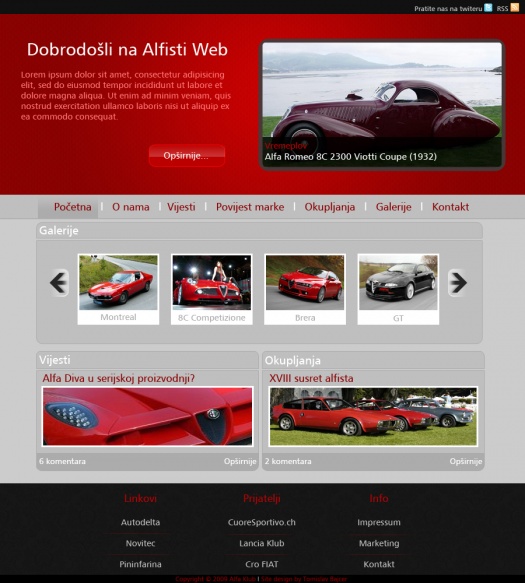 Tbajcer - Web "Alfisti" (PSD)