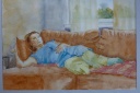 Predrag Pižurica - akvarel-Vesna odmara